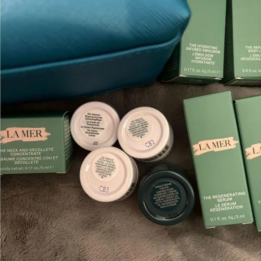 La-mer Blue and Green Skincare